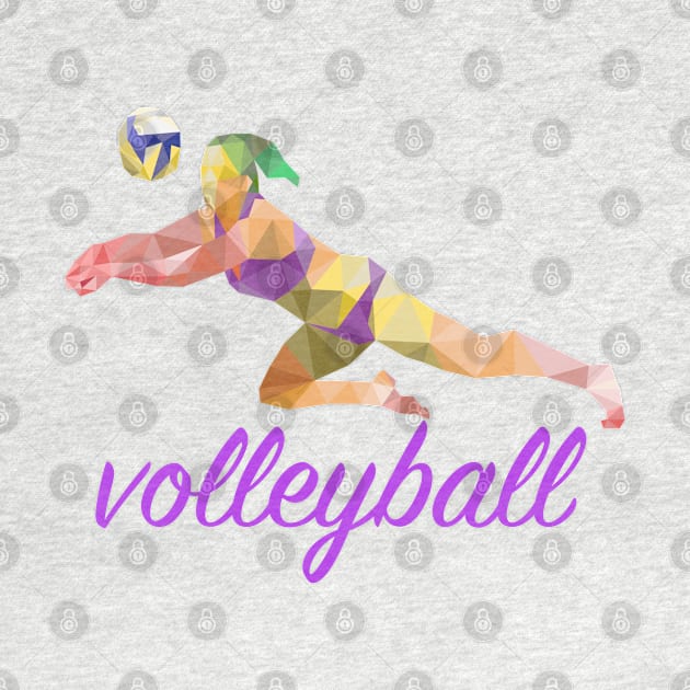 volleyball Women Player by Prossori